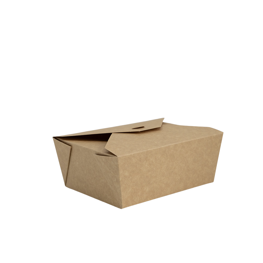 LUNCH BOX 1150 ML / 150x120x65 KRAFT PLASTIC FREE
